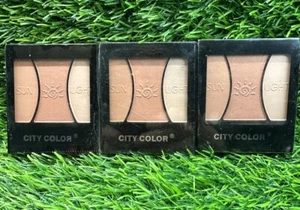City Color Sunlight Trio Blush Highlighter & Bronzer Palette Coral ~ 3 Pcs - Picture 1 of 1