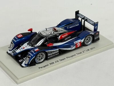 1/43 Spark Peugeot 908  Car #9 2nd  Place  2011 24 H of Le Mans  S2594 JP61 - Image 1 of 4
