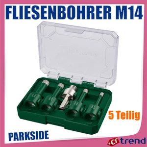 Parkside Diamant-Fliesenbohrer-Set 5-teilig für M14-Aufnahme | Ø 6-12 mm - Bild 1 von 3