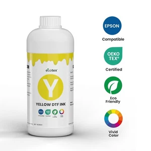 Inchiostro DTF giallo Ecotex® - 1 kg. (870 ml) - Foto 1 di 3