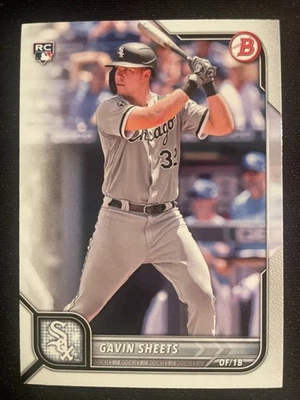 Gavin SHEETS 2022 Bowman Rookie Card #60 Chicago White Sox - Image 1 of 2