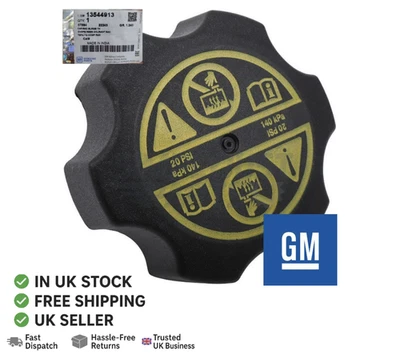 Original OE Vauxhall Mokka Viva Coolant Expansion Water Tank Cap Lid 13502353 - Image 1 of 3