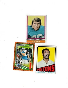 (3) Detroit Karten 72 Korb 74 Football Laporta alle fast neuwertig + kombinierter Versand verfügbar - Bild 1 von 2