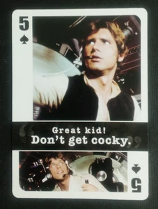 Star Wars Famous Quotes Playing Card 5 Spades - Foto 1 di 2