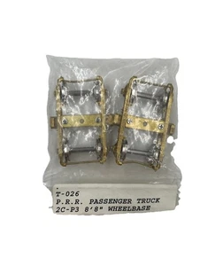 Ho Scale Parts T-026 Pennsylvania Railroad Passenger Truck Set 2C-P3 Wheelbase - Picture 1 of 6