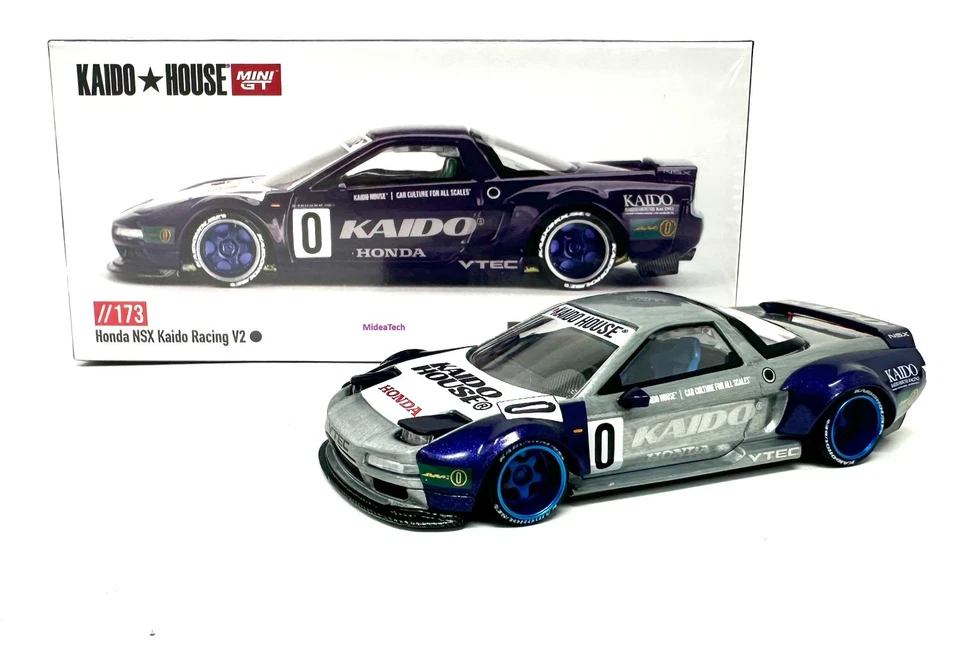 Chase! Kaido House x Mini GT 1:64 Honda NSX Kaido Racing V2 púrpura KHMG173 Foto 1 de 1