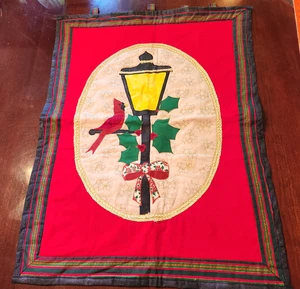 Lampada cardinale invernale fatta a mano palo da parete, circa 29"x 22" bellissima - Foto 1 di 8