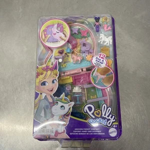 Polly Pocket Einhorn Wald-Wunder, 2 Puppen, Teeset, 13 Zubehörteile, Spielzeug - Bild 1 von 2
