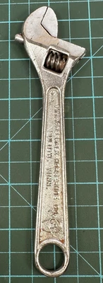 Vintage Diamond Calk Horseshoe Diamalloy 6 in Adjustable Wrench Duluth Minn USA - Image 1 of 4