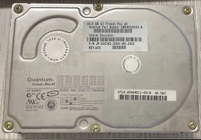 Hard Disk Quantum 40GB PATA 3.5" QMP40000AS-A usato, in ottime condizioni - Immagine 1 di 2