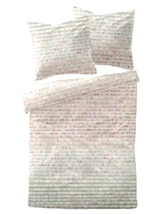 Dormisette Mako Satin Bettwäsche 135x200 Punkte Aquarell pastell 4476-40 - Bild 1 von 2
