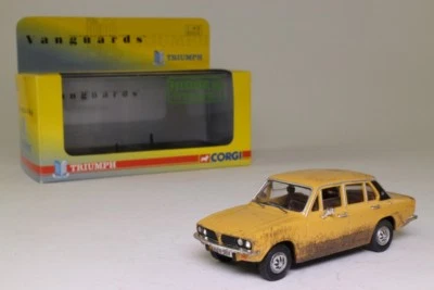 TRIUMPH DOLOMITE 1500HL SANDGLOW VANGUARDS 1/43 CORGI VA05311 GIALLO 1975 - Immagine 1 di 4