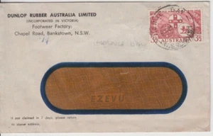Stamp Australia 3&1/2d responsible government on Dunlop Rubber cover Herne Bay - Picture 1 of 1