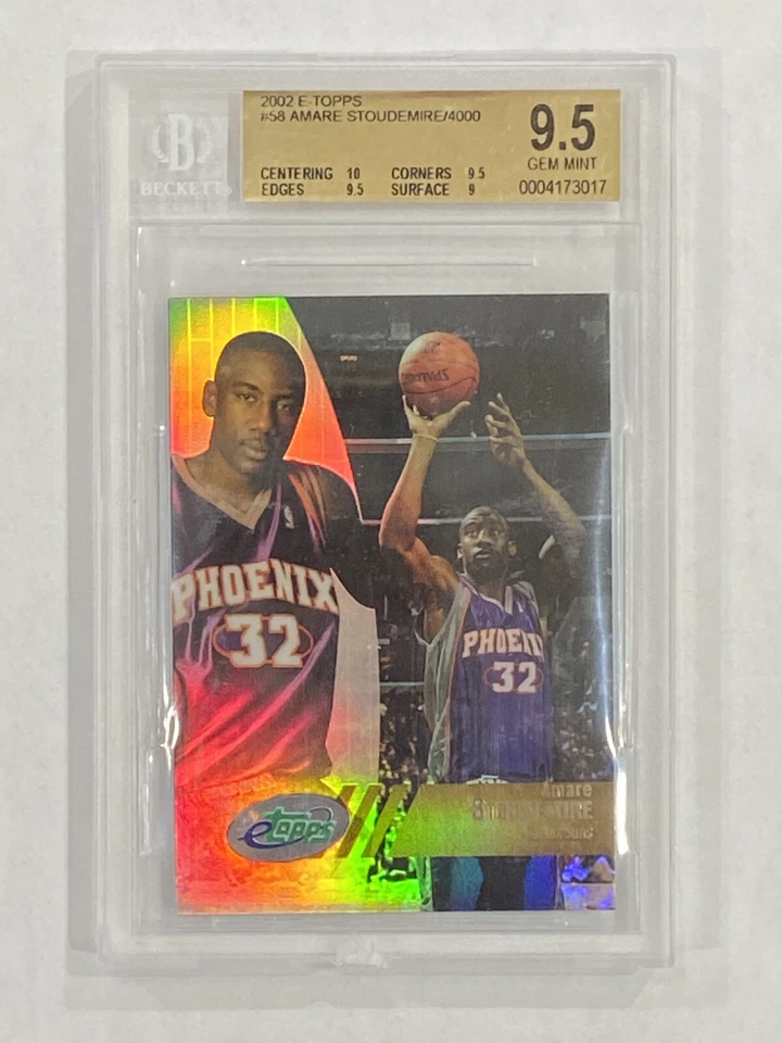 2002 Etopps Amare Stoudemire #58  /4000 BGS 9.5 Rookie RC Read - Image 1 of 2