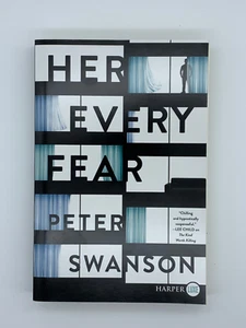 Her Every Fear: A Novel Paperback Peter Swanson Larger Print NEW - Bild 1 von 4
