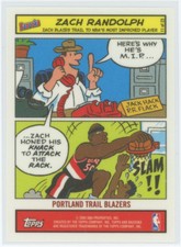 2005-06 Topps Bazooka Comics Zach Randolph Portland Trail Blazers #11