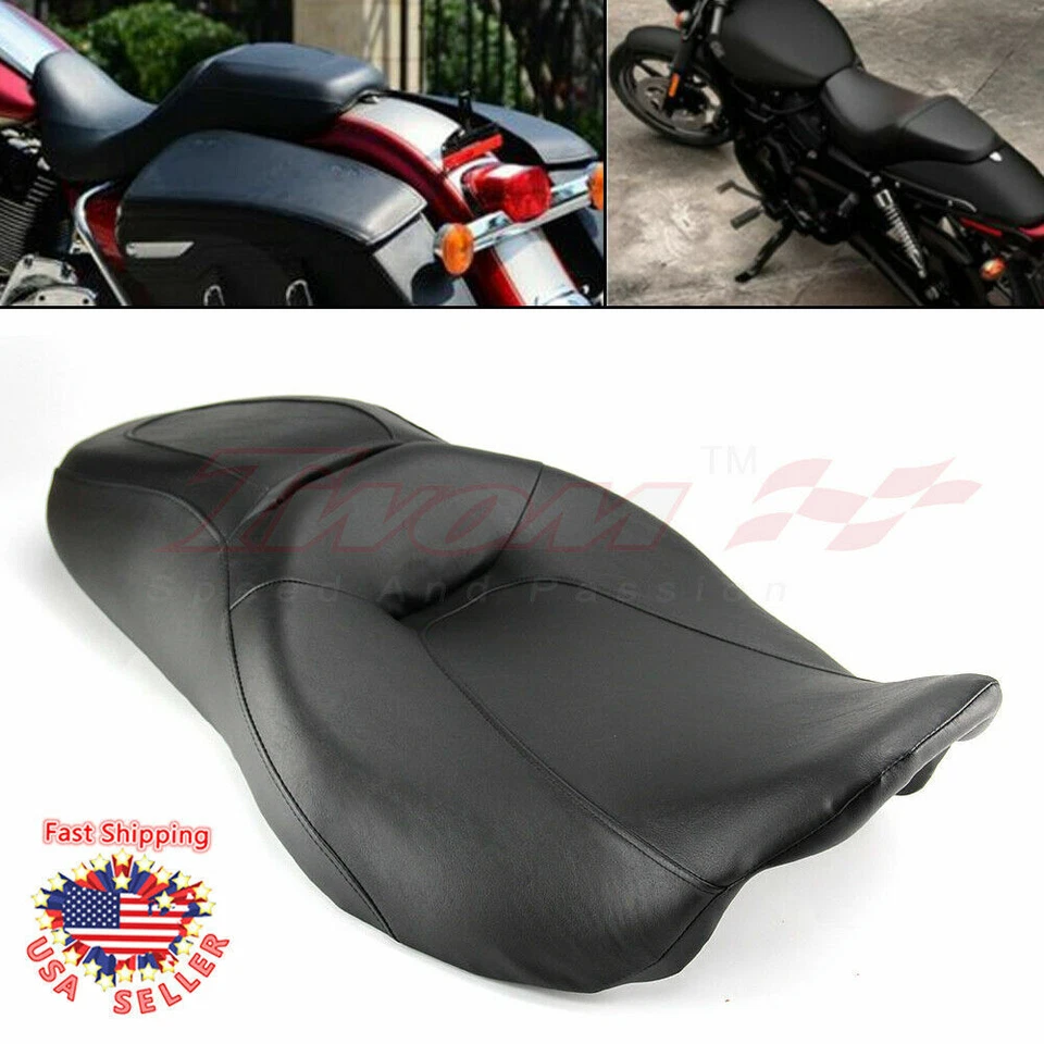 Asiento de pasajero 2 UP para Harley Street Glide FLHX Road King FLHR 2008-2024 Foto 1 de 4