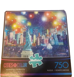Buffalo Games CITIES IN COLOR Manhattan Celebration 750 PIECE PUZZLE NEW - Picture 1 of 4