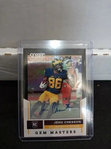 Jehu Chesson 2017 PANINI SCORE GEM MASTERS AUTOGRAPH AUTO #D 1/1 MICHIGAN - Picture 1 of 2