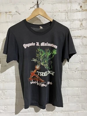 Camiseta yngwie malmsteen gira mundial banda media pantalla estrellas rock metal años 80 86 Foto 1 de 4