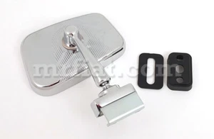 Fiat 500 Chromed Left Rear View Mirror New - Imagen 1 de 1