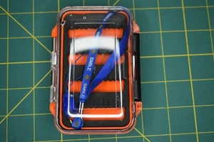 Fly Fishing Boxes, Small Tackle Box Handheld Fly Box 2 Sided Waterproof-Float - Picture 1 of 4
