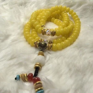 Bracciale Huang Caimi Bodhi Leone Danzante Buddha Perline Rosario Perline Maglione Catena - Foto 1 di 3