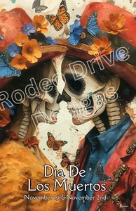 Dia De Los Muertos Love You Forever Stunning Day of the Dead  11x17 by Navarro - Picture 1 of 2