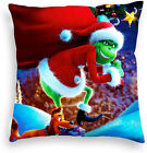 45cm How The Grinch Stole Christmas Cushion Cover Sofa Bed Car Throw Pillow Case