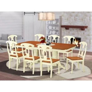 9 Pc Dining set-Table with Leaf and 8 Dining Chairs - Picture 1 of 4