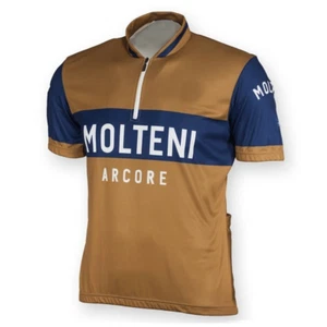Retro MOLTENI ARCORE Cycling Jersey cycling Short Sleeve Jersey Bicycle Jersey - Picture 1 of 6