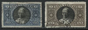 Vatican 1933 1.25 and 2 lire high values used - Picture 1 of 1