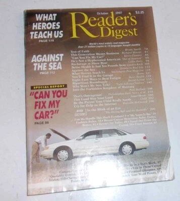 Reader's Digest Magazine October 1997, Heroes - Image 1 of 2