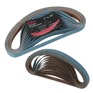 Zirconia Sanding Belts for Metal Working 1" x 30" Belt Sander Paper 12 Pack 3... - Picture 1 of 6