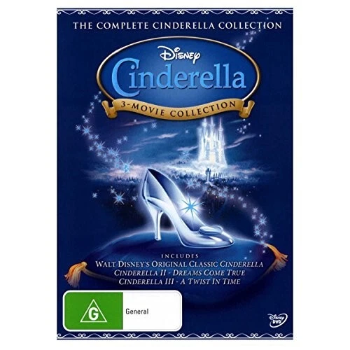 Cinderella (1950) + 2 & 3 Dreams Come True & A Twist In Time Disney R2 & R4 DVD - Image 1 of 1