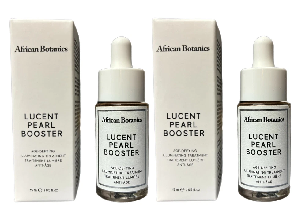 African Botanics LUCENT PEARL BOOSTER Age-Defying Illuminating Treatment .5oz