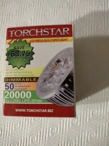 Torchstar 5W MR16 LED Bulb, 12V 50W Replacement, GU5.3 Bi-Pin Base - Picture 1 of 3