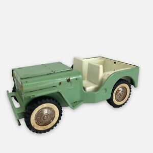 Vintage 1965 Tonka Toys Outdoor Living Light Green Jeep Runabout #2140