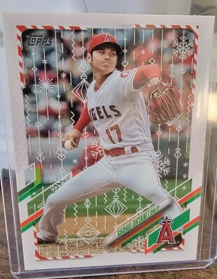 Shohei Ohtani 2021 Topps Holiday Metallic Metal Snowflake HW80 LA Angels MVP - Image 1 of 2