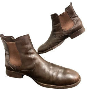 Stivali Cole Haan uomo pelle marrone chelsea tacco punta tonda misura 11,5M - Foto 1 di 10