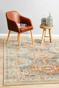 Moroccans Modern Tribal Stylish Floor Rug Navy Carpet Mat Pattern Non Skid Decor - Picture 1 of 9