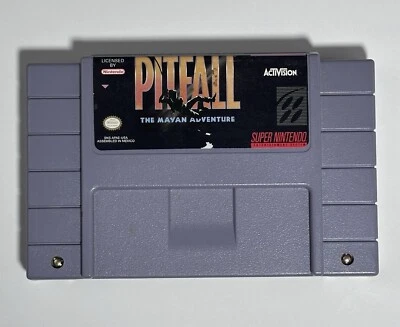 Pitfall The Mayan Adventure (Super Nintendo) SNES game Cart Only Works - Image 1 of 4