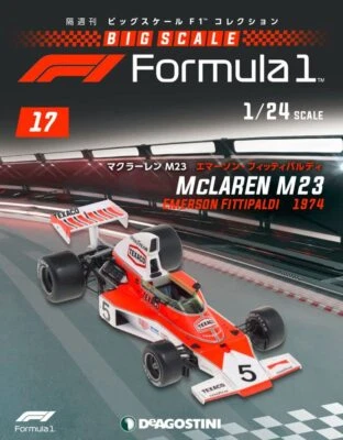 1/24 DeAGOSTINI Big Scale F1 #17 McLAREN M23 Emerson Fittipaldi 1974 model cars - Image 1 of 4