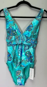 Seafolly La Mer Cross Back Women's Size 8 US One-Piece Swimsuit NWT - Picture 1 of 4