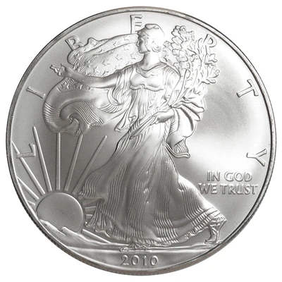 2010 $1 American Silver Eagle 1 oz Brilliant Uncirculated - Image 1 of 2