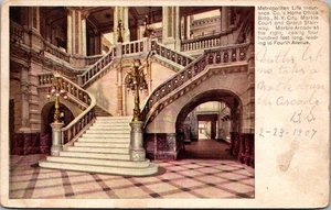 Metropolitan Life Insurance CO. Home Office interior view NEW YORK CITY Postcard - Picture 1 of 2