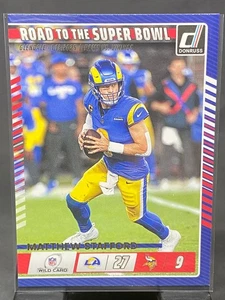 Fútbol americano Panini Donruss 2025 Matthew Stafford camino al Super Bowl #6 Rams - Imagen 1 de 2