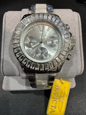 Invicta Ladies Angel Silver Dial Crystal Accented Stainless Steel Watch 18867 - Image 1 of 4