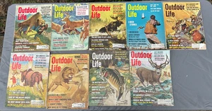 1963 & 64 OUTDOOR LIFE MAGAZINES - Lot of 9 issues - Hunting Fishing Vintage, - Picture 1 of 12