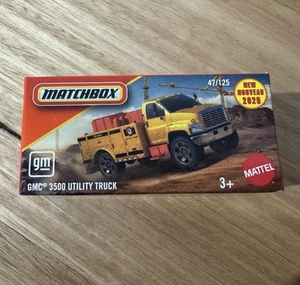 Matchbox 2025. GMC 3500 Utility Truck. 47/125. Yellow. Power Grab New Casting - Picture 1 of 1